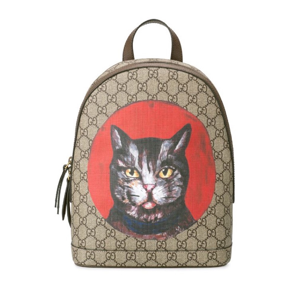 โ๏ธSOLDโ๏ธ Gucci GG Supreme Mystic Cat Backpack - Picture 1 of 15